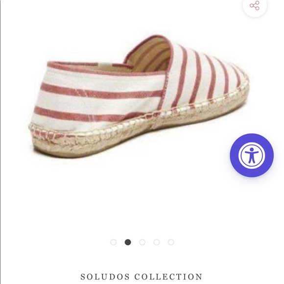CLASSIC STRIPE ESPADRILLE IN RED AND WHITE SOLUDOS - Picture 3 of 10